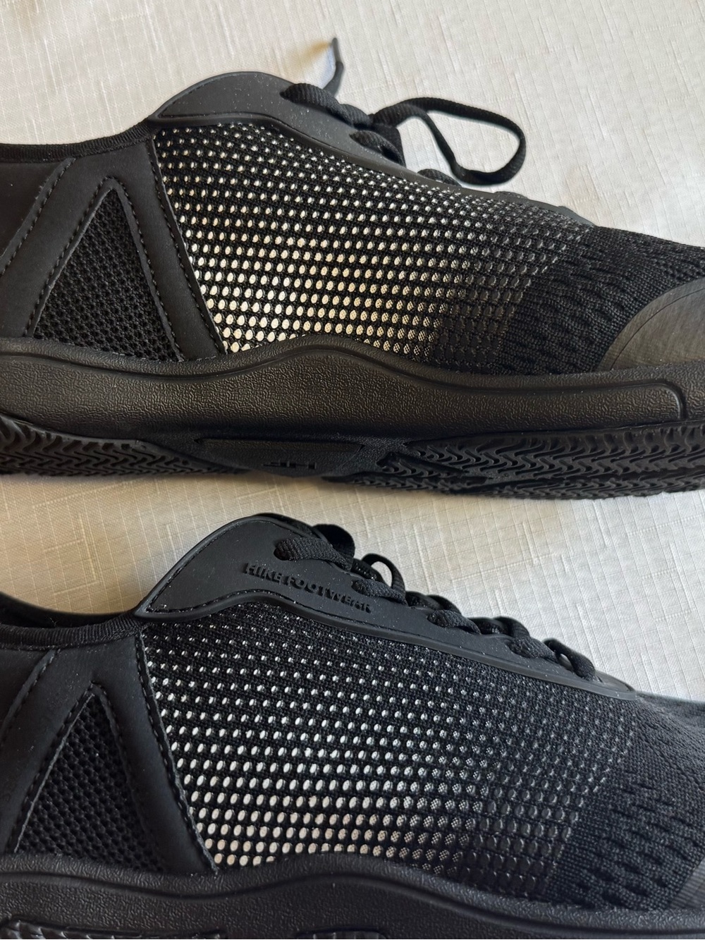 Hike Footwear- Men's Black Knit Athletic Sneakers